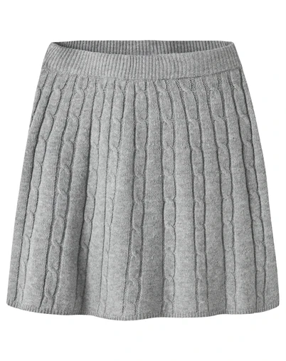 Name It - NKFNessa Knit Nederdel - Grey Melange